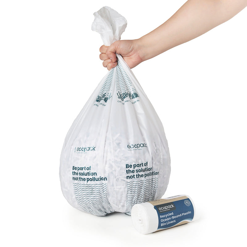 Trash bags recycled plastic sale