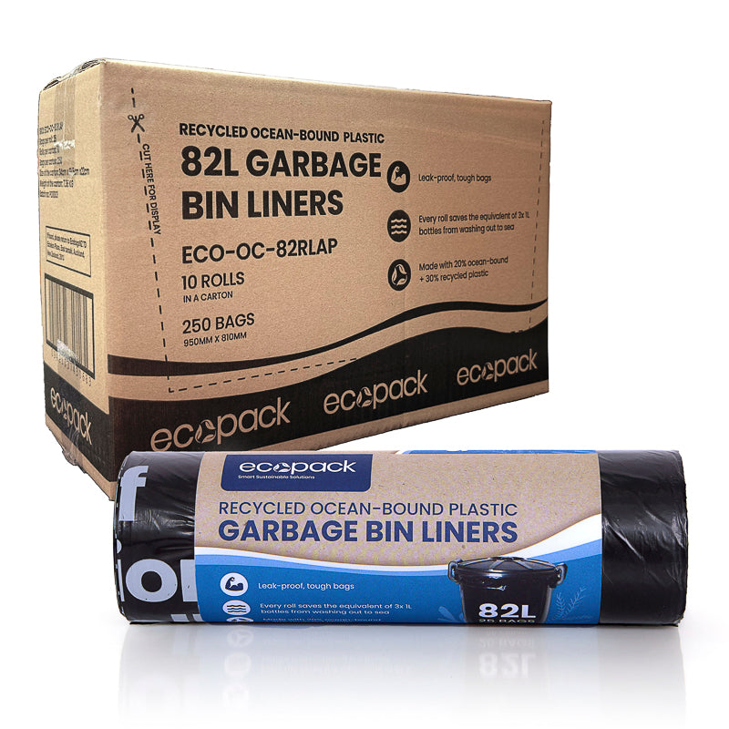 Ecopack 82L Recycled Garbage Bags Carton