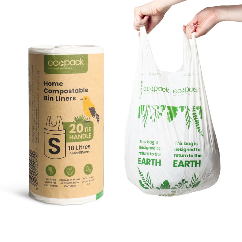 Ecopack 18L Compostable Bin Liners Small (1 Roll/20 Bags)