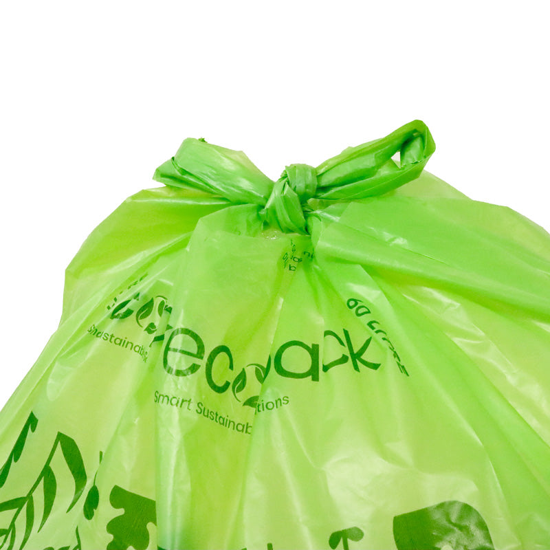 Ecopack 60L Compostable Bin Liners Bundle (5 Rolls/25 Bags)