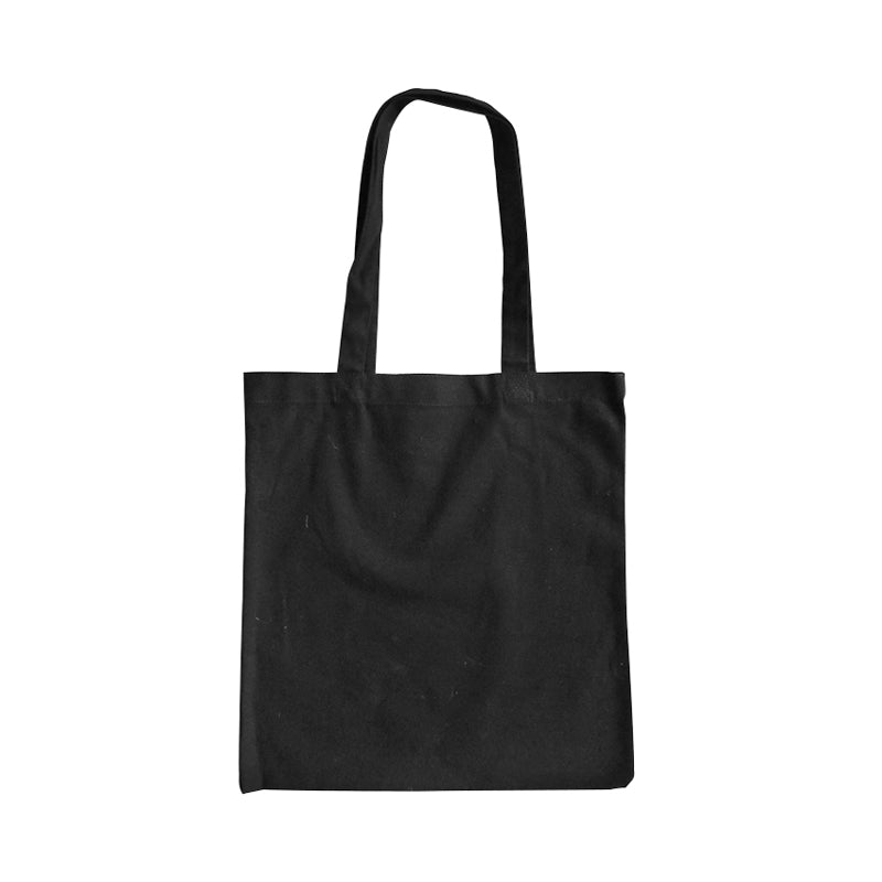 ECV-08B Black Canvas Cotton Promotional Bag